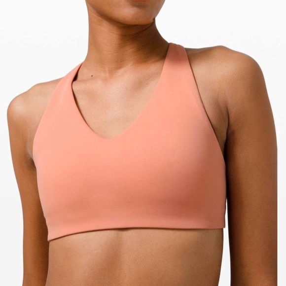 Lululemon nude pink Savannah in alignment racerback v-neck pullover sports bra - Picture 6 of 8